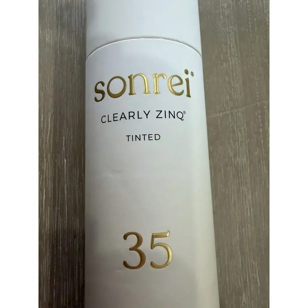 Sonrei Clearly Zinq Tinted Hydrating Facial SPF 35 + Growth Factor Sunscreen Gel